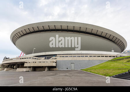 Sportarena in Katowice genannt Spodek, Schlesien, Polen Stockfoto