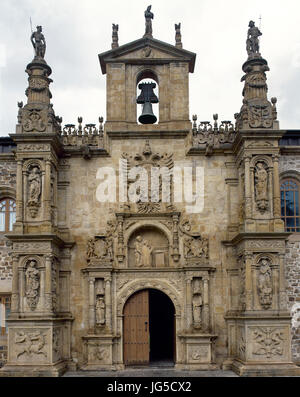 Universität des Heiligen Geistes (Sancti Spiritus). Fassade. Onate. Guipuzkoa, Spanien. Stockfoto