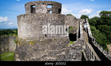 Die wichtigsten halten Dinefwr Castle in Tywi Tal, Carmarthenshire, Wales, UK Stockfoto