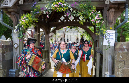 Die Shropshire Irrenhäuser und Martha Rhodens Tuppenny Schale Stockfoto