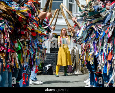 Die Shropshire Irrenhäuser und Martha Rhodens Tuppenny Schale Stockfoto