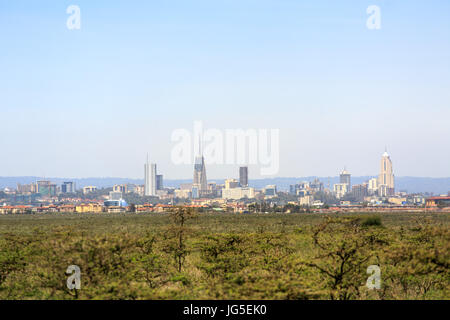 Moderne Nairobi Stadtbild - Hauptstadt von Kenia, Ostafrika Stockfoto