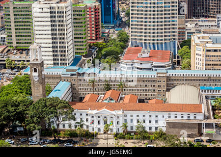 Rathaus von Nairobi in der Innenstadt, Kenia Stockfoto