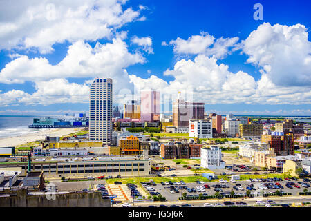 Skyline von Atlantic City, New Jersey, USA. Stockfoto