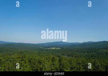 Großer Arber am Horizont Stockfoto