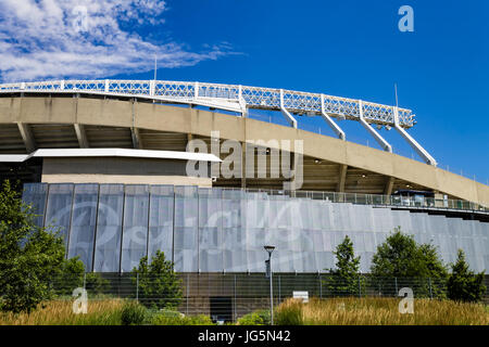 Kansas City, Missouri USA-6/26/2017 Kauffman Stadium Heimat des Baseball-Teams von Kansas City Royals Stockfoto