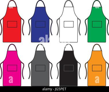 Schürze Pinnie Hausfrau Vorlage Förderung logo Stock Vektor