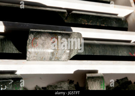 Sichtbare Gold in Quarzader - Australien Stockfoto