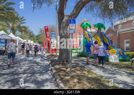 Frühling-Kunst-Festival in Gainesville, Florida. Stockfoto