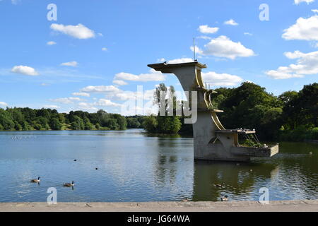 Ein Spaziergang rund Coate Wasser, site-seeing Stockfoto