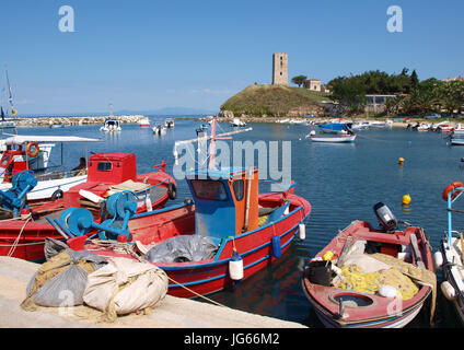 Hafen von nea Fokea Kassandra Chalkidiki Griechenland Stockfoto