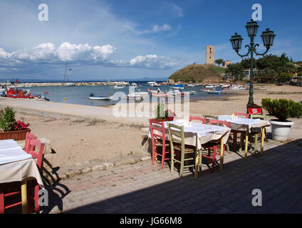 Hafen von nea Fokea Kassandra Chalkidiki Griechenland Stockfoto