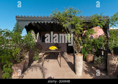 Dar Darma Riad Marrakesch, Marokko. Stockfoto