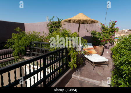 Dar Darma Riad Marrakesch, Marokko. Stockfoto