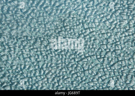 Zerbrochenes Glas. Full-Frame Hintergrundtextur. Stockfoto