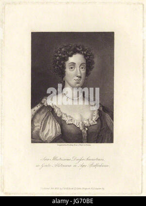 Sarah Seymour (geb. Alston), Herzogin von Somerset von Burnet Lesung nach George Vertue Stockfoto