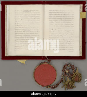 Scheidingsverdrag traf België Nl-HaNA 2.05.02 110 12 Stockfoto