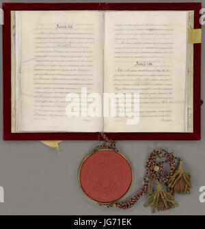 Scheidingsverdrag traf België Nl-HaNA 2.05.02 110 15 Stockfoto