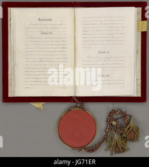 Scheidingsverdrag traf België Nl-HaNA 2.05.02 110 18 Stockfoto