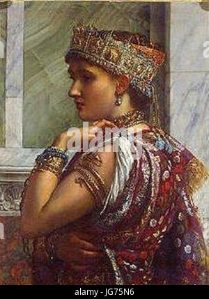 Sir Edward Poynter Zenobia gefangen 1878 Stockfoto