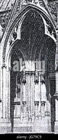 St. Mariä Empfängniskirche in Düsseldorf 1894 Bis 1896 Dombaumeister Ludwig Becker aus Mainz-Portal-Detail Stockfoto