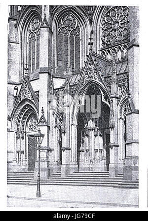 St. Mariä Empfängniskirche in Düsseldorf, 1894 Bis 1896, Dombaumeister Ludwig Becker aus Mainz, Portal Stockfoto