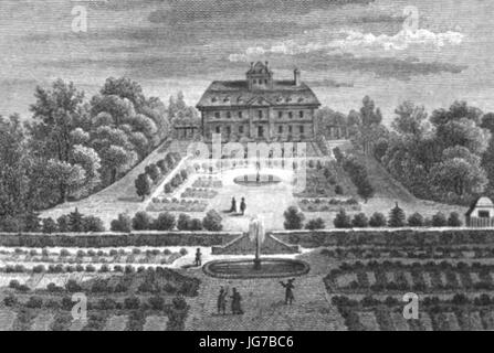 Marchant de Beaumont - Manuel et Itinéraire du Curieux Dans le Cimetière du Père la Chaise - Frontispice Stockfoto