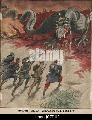 SUS au Monstre! -Le Petit Journal - 20 September 1914 - Recadré Stockfoto