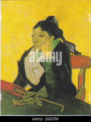 Van Gogh - L' Arlésienne - Madame Ginoux Mit Hnadschuhen Und Schirm Stockfoto
