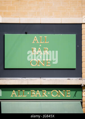 Alle Bar ein, Restaurant, Pub-Kette, das Orakel, lesen, Berkshire, England Stockfoto