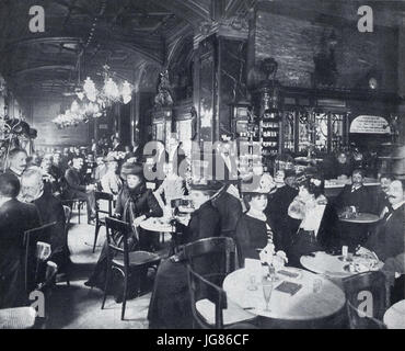 Victoria-Café Erdgeschoss UdLinden (BLeben 1902-09) Stockfoto