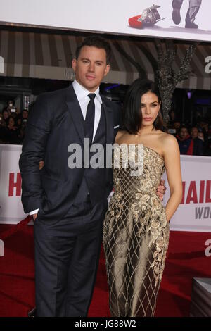 Westwood, Kalifornien, USA. 1. Februar 2016. LOS ANGELES - 1 FEB: Channing Tatum, Jenna Dewan-Tatum bei Hagel, Caesar-Weltpremiere auf der Dorf-Theater am 1. Februar 2016 in Westwood, Kalifornien Credit: Kay Blake/ZUMA Draht/Alamy Live-Nachrichten Stockfoto