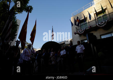 Madrid, Spanien. 4. Juli 2017. während des Empfangs der US-Botschaft für die Feierlichkeiten des 4. Juli in Madrid 04.07.2017 Credit: Gtres Información Más lokalen auf line,S.L./Alamy Live News Stockfoto