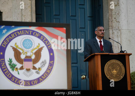 Madrid, Spanien. 4. Juli 2017. während des Empfangs der US-Botschaft für die Feierlichkeiten des 4. Juli in Madrid 04.07.2017 Credit: Gtres Información Más lokalen auf line,S.L./Alamy Live News Stockfoto