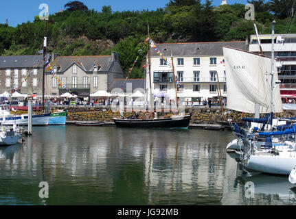 La Cancalaise, alte Segelregatta, Binic Hafen in der Nähe von Saint-Brieuc, Côtes-d ' Armor, Bretagne, Bretagne, Frankreich Stockfoto