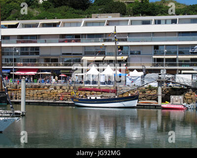 Die Saint-Quay, alte Segelregatta, Binic Hafen in der Nähe von Saint-Brieuc, Côtes-d ' Armor, Bretagne, Bretagne, Frankreich Stockfoto