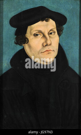 Lucas Cranach d. - Martin Luther 1528 (Veste Coburg) Stockfoto