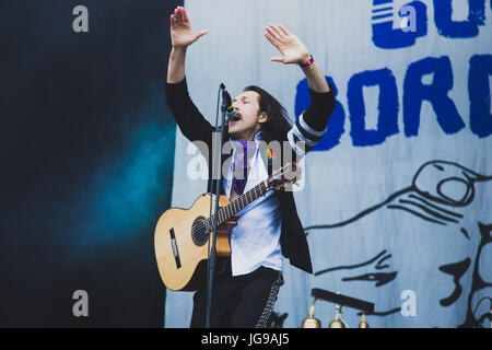 Gogol Bordello Durchführung bei Barclaycard Britische Sommerzeit im Hyde Park Stockfoto