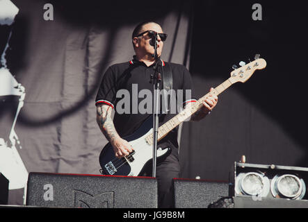 Rancid Durchführung bei Barclaycard Britische Sommerzeit im Hyde Park Stockfoto