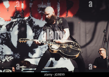 Rancid Durchführung bei Barclaycard Britische Sommerzeit im Hyde Park Stockfoto