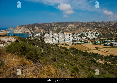 Pissouri Village Resort in der Bucht von Pissouri.  Mittelmeerküste, Zypern Stockfoto