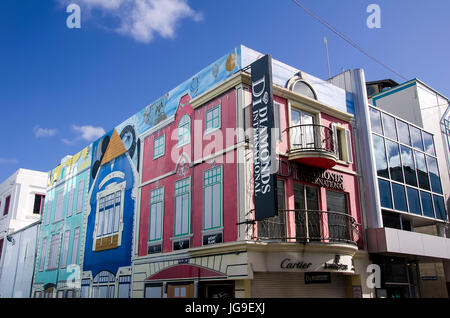 Bridgetown Barbados bunte Einkaufsmeile am unteren Broad Street. Stockfoto