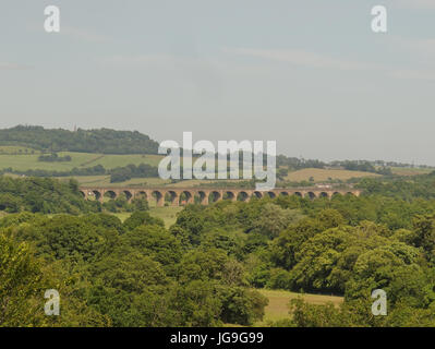 Kirkliston, Almond Valley Viaduct der union Kanal entnommen Stockfoto