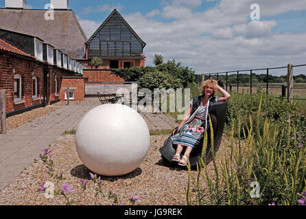 Snape Maltings Suffolk UK Juni 2017 - Snape Maltings ein Zentrum von Kunst, Musik und außergewöhnlicher natürlicher Schönheit Stockfoto