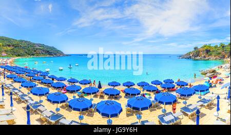 Strand von Cavoli, Elba Island, Toskana, Italien. Stockfoto