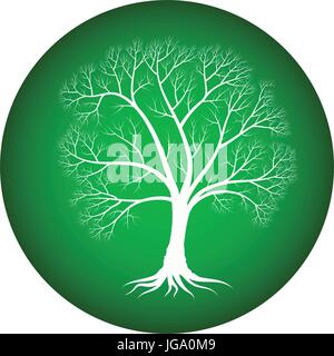  der Baum mit kahlen Äste zeichnen Vektor Abbildung - Bild: 125862902 Illustration 