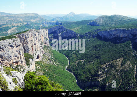 Panoramablick auf die Gorges du Verdon, Frankreich Stockfoto
