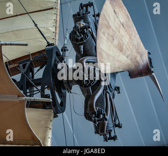 Modell der französische Pilot Henri Fabre (1910) Stockfoto