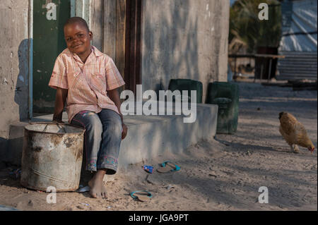Boychild in Maun Botswana, Südafrika Stockfoto