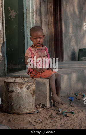 Boychild in Maun Botswana, Südafrika Stockfoto